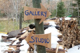 Open Studios Artist Steven Homsher's Studio/Gallery Sign